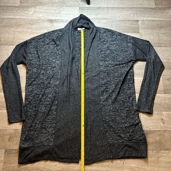 GAP Long Cardigan Sweater. Black/Gray. XL Tall. Super soft! Warm. - Picture 3 of 5